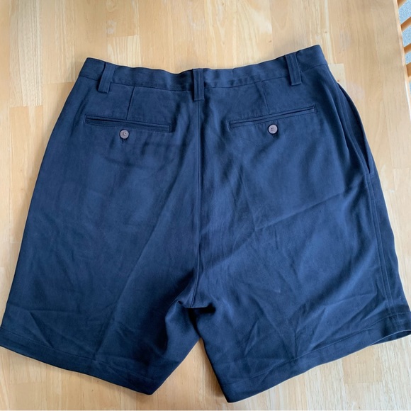 Tommy Bahama Black Silk Dress Shorts Size 36 - Picture 4 of 5